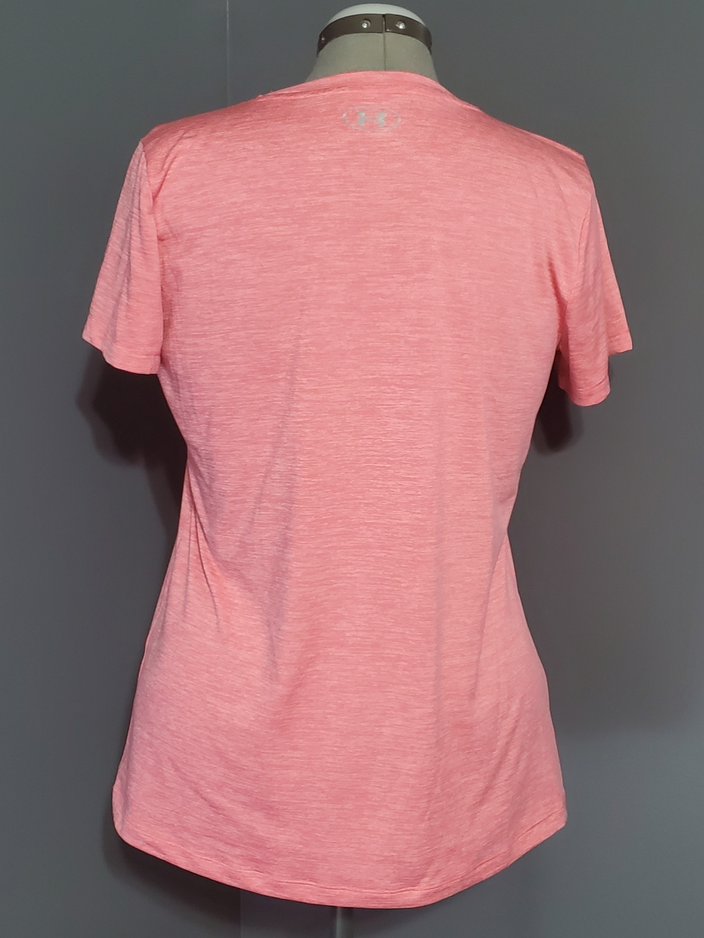 Under Armour Loose Women’s Heather Pink Performance Short Sleeve Tee Size L - Picture 3 of 5